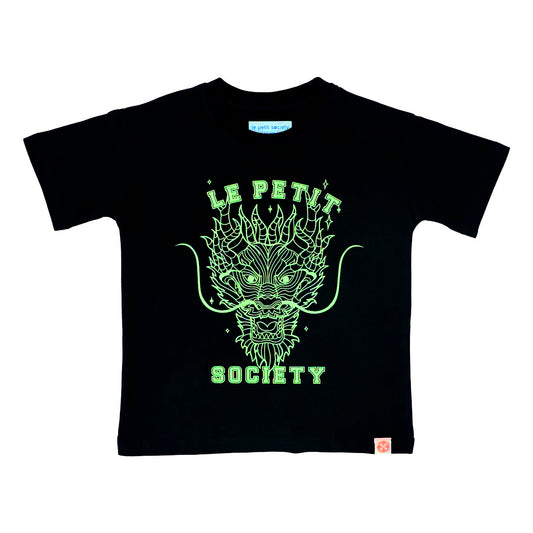 Dragon Streetwear - Kids Tee in Black Dragon by Le Petit Society