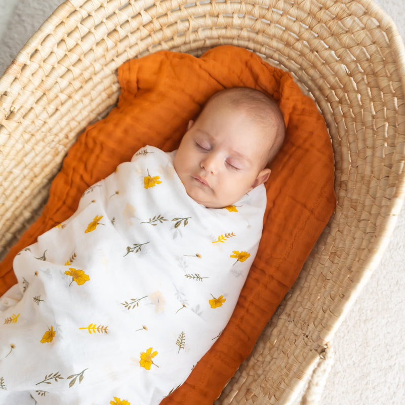 Keepsake Baby Blanket in Caramel (Personalisable) by Le Petit Society — image 2