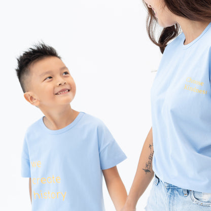 Made For Play in Kids "We Create History" Boxy Tee by Le Petit Society