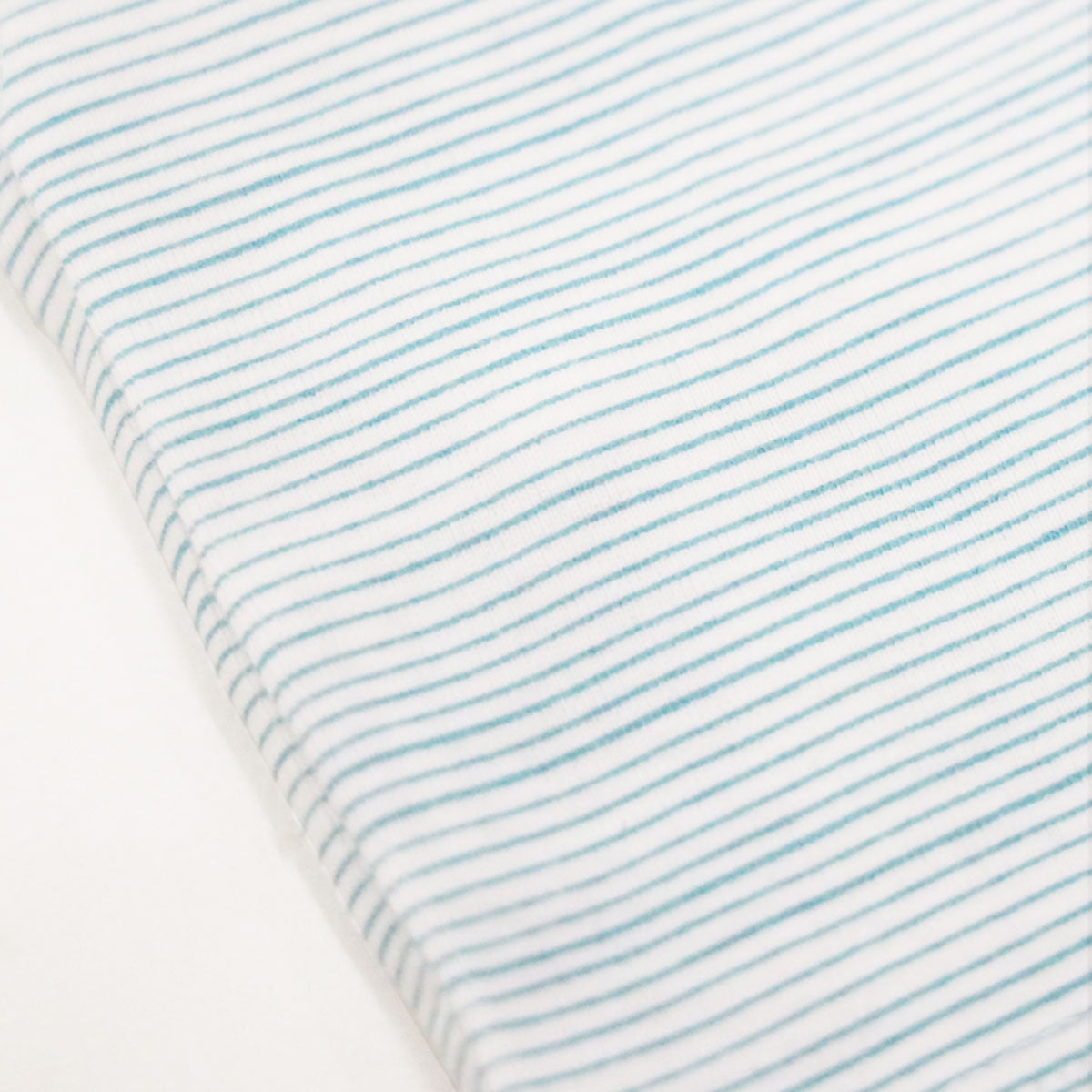 Baby Organic Zip Sleepsuit in Blue Stripes by Le Petit Society — image 10