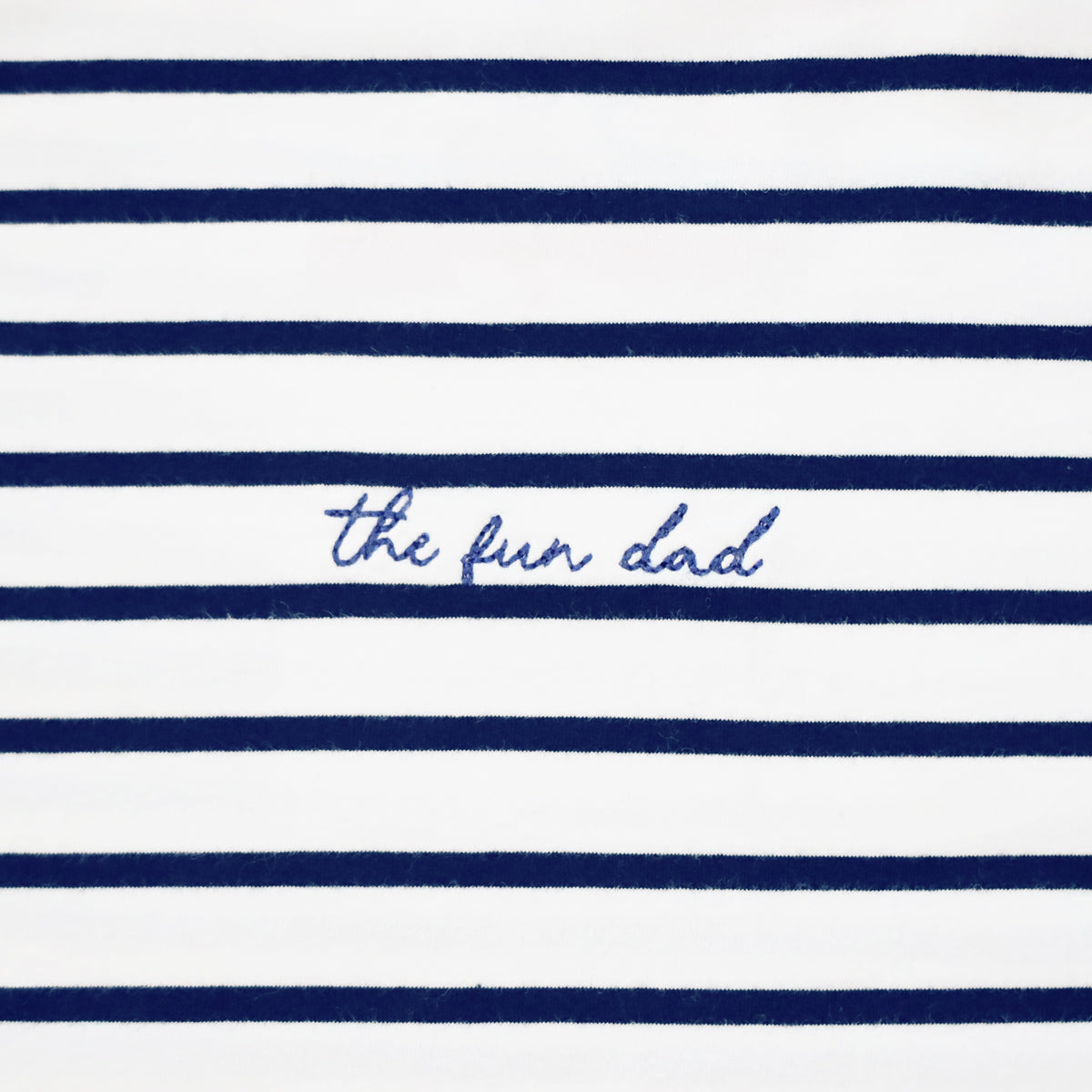 Family Tees - Personalisable Adult Striped Tee in Navy (Unisex) by Le Petit Society — image 9