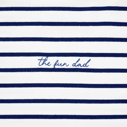 Family Tees - Personalisable Adult Striped Tee in Navy (Unisex) by Le Petit Society — image 9