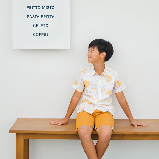 Resort Series - Boys Shirt in Island Print by Le Petit Society