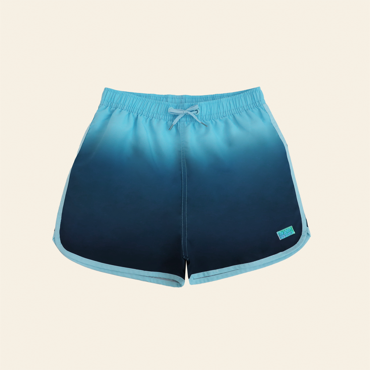 Boys Swim Shorts in Midnight Ocean Gradient by Le Petit Society — image 3