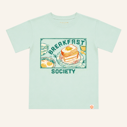 A Singapore Series - Breakfast Society Kids Tee in Mint by Le Petit Society — image 8
