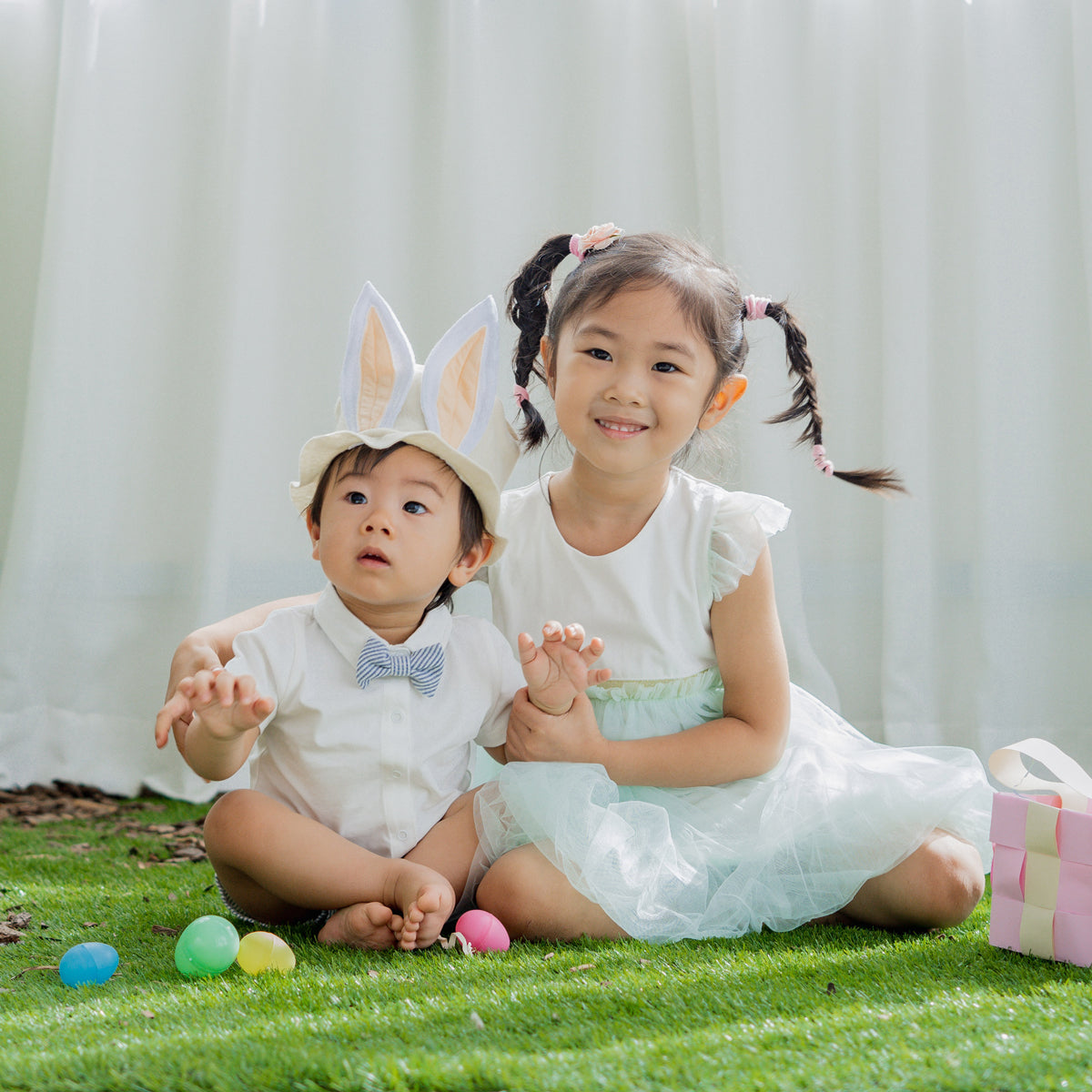 Flower Girl Series - Bubble Dress in Mint by Le Petit Society — image 8