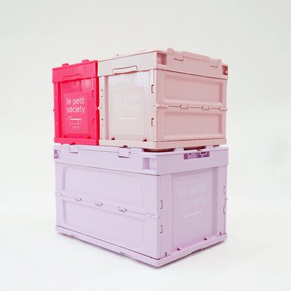 Collapsible Storage Crate (Small) in Neon Pink by Le Petit Society — image 5