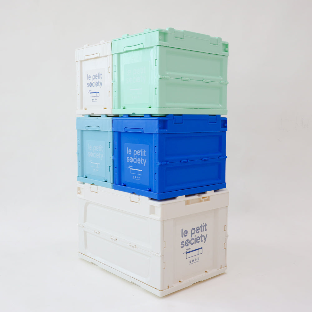 Collapsible Storage Crate (Small) in Bright Blue by Le Petit Society — image 6