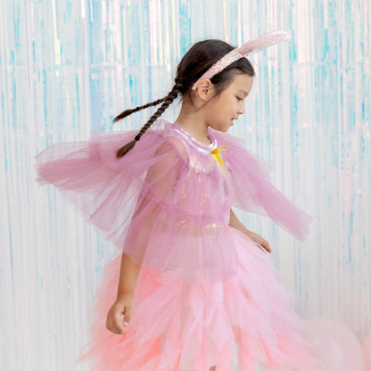 Flower Girl Series - Short Cape in Purple by Le Petit Society — image 2