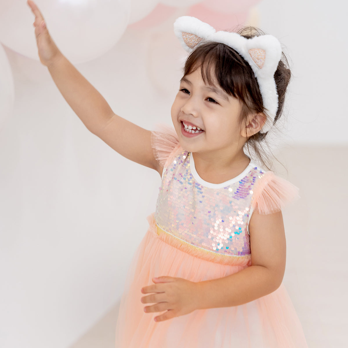*New* Cat Headband in White by Le Petit Society — image 4