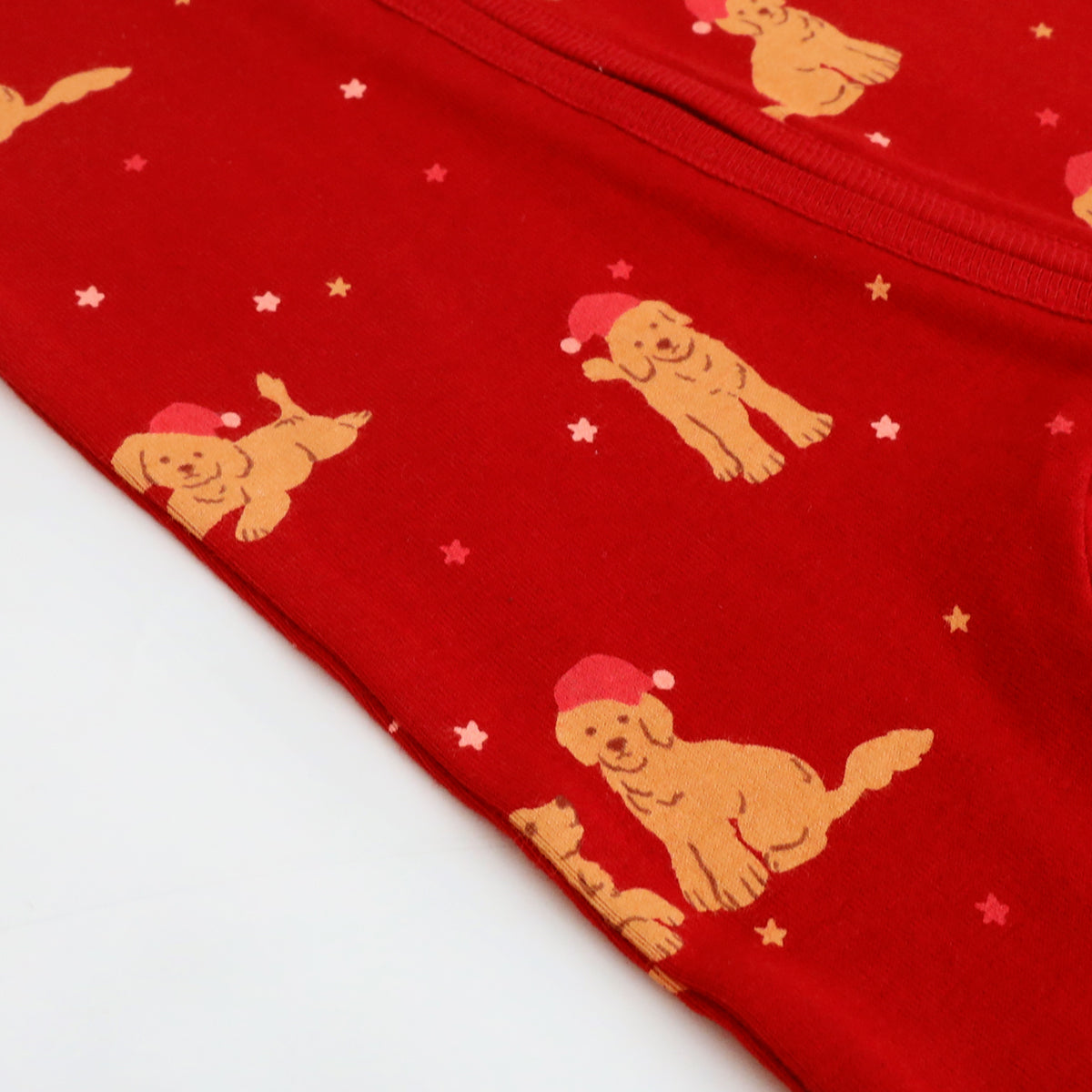 Baby Organic Sleepsuit in Christmas Puppy Print by Le Petit Society — image 8