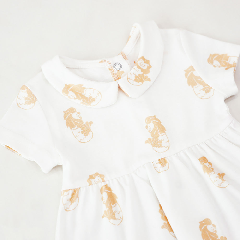 A Singapore Series - Baby Girl Dress in Merlion Print by Le Petit Society — image 2