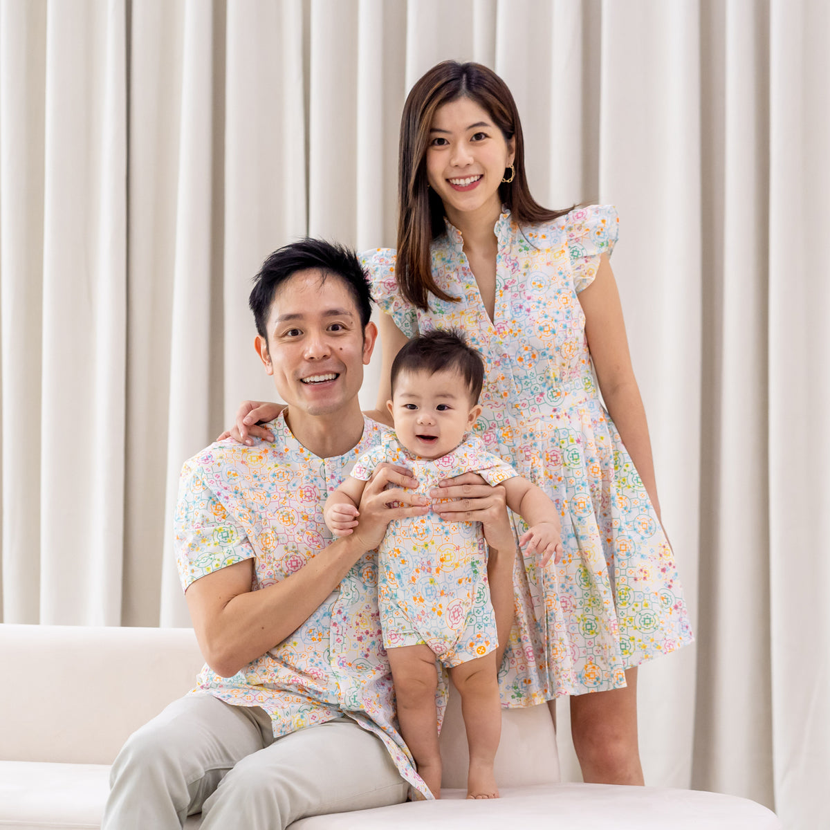 Chinese Motif Series - Men's Shirt in Rainbow Motif - Relaxed Fit by Le Petit Society — image 6
