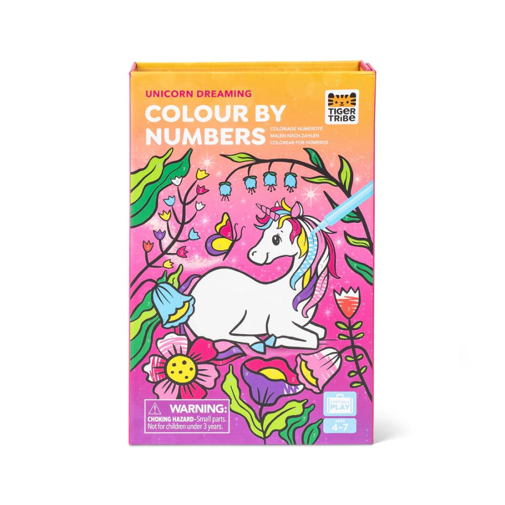 Colour by Numbers in Unicorn Dreaming by Tiger Tribe