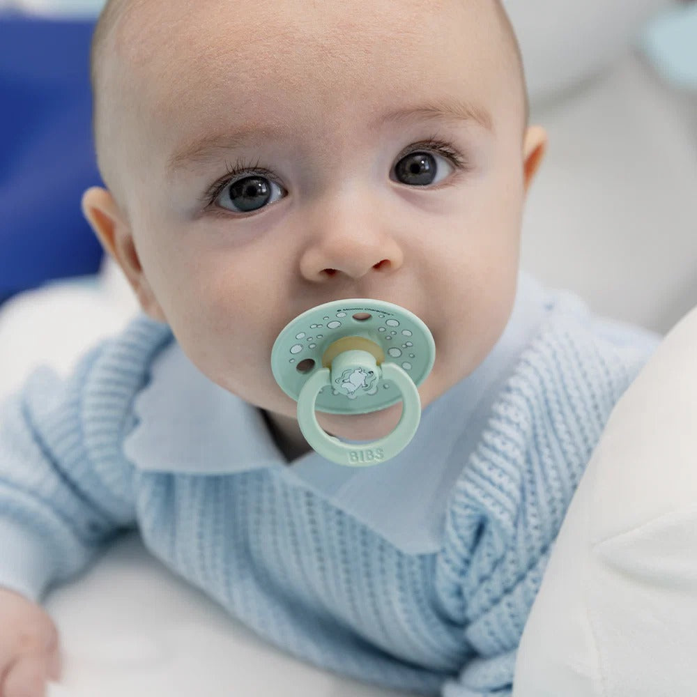 Colour Pacifier Twin Pack Sailing Latex (Nordic Mint Mix) by BIBS x Moomins — image 2