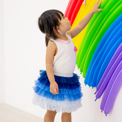Party Series - Cupcake Tulle Skirt in Blue by Le Petit Society — image 7