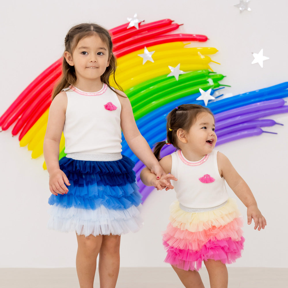 Party Series - Cupcake Tulle Skirt in Blue by Le Petit Society — image 3