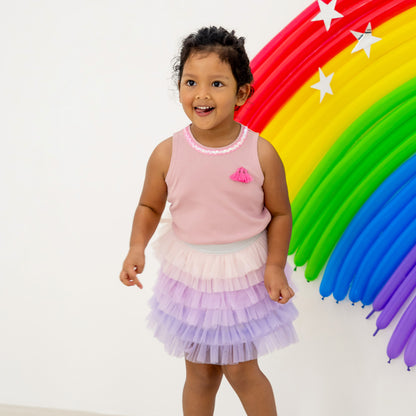 Party Series - Cupcake Tulle Skirt in Purple by Le Petit Society — image 5