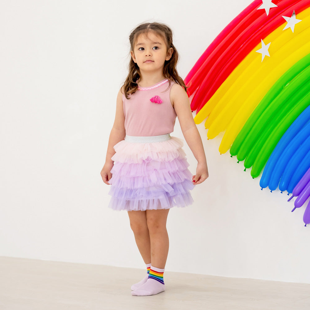Party Series - Cupcake Tulle Skirt in Purple by Le Petit Society — image 2