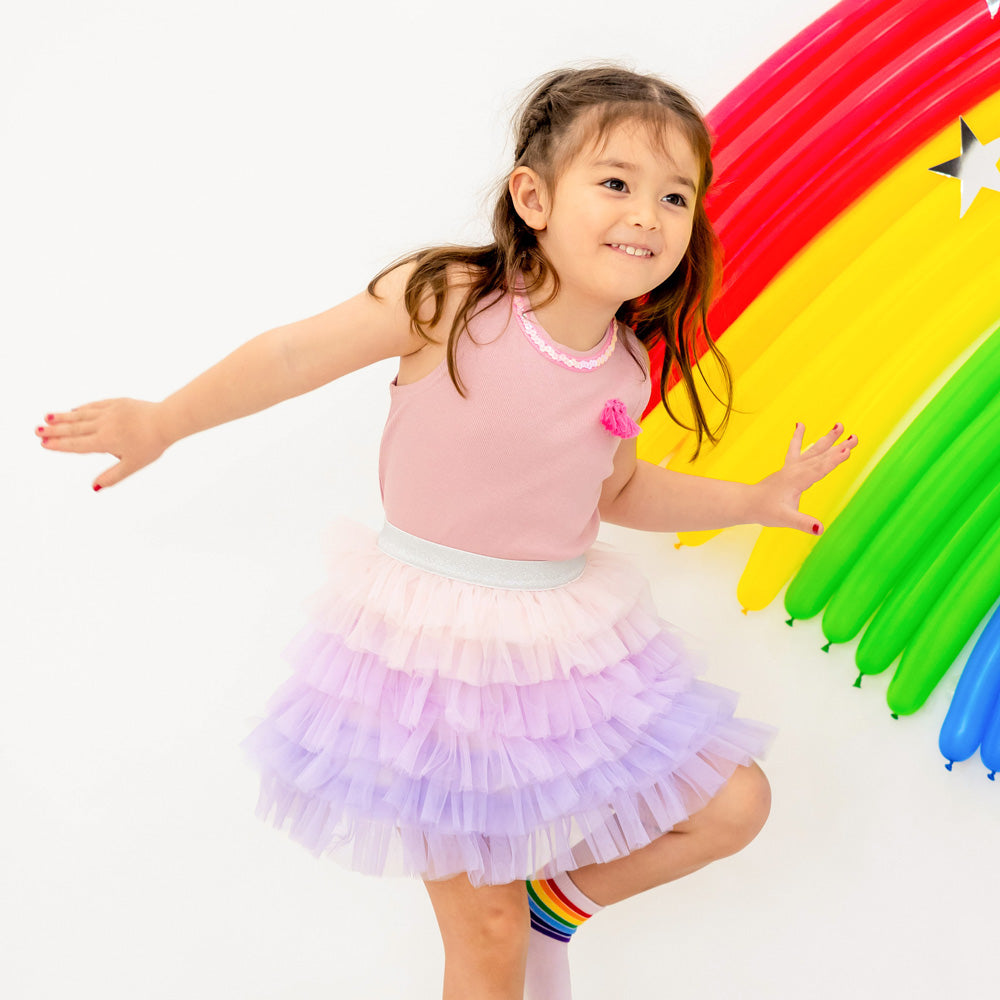 Party Series - Cupcake Tulle Skirt in Purple by Le Petit Society — image 10