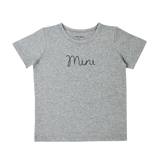 Family Tees - Mini Tee in Dark Grey by Le Petit Society