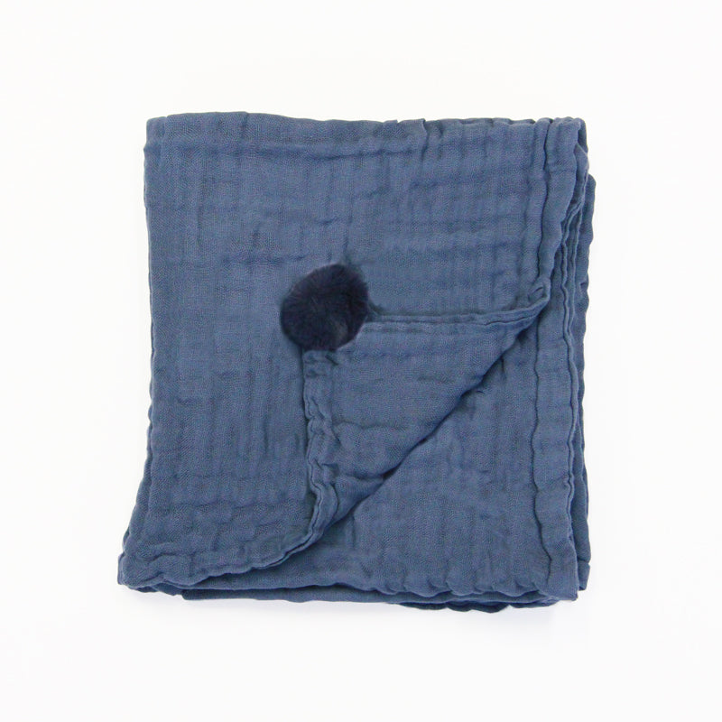 Keepsake Baby Blanket in Navy by Le Petit Society — image 4