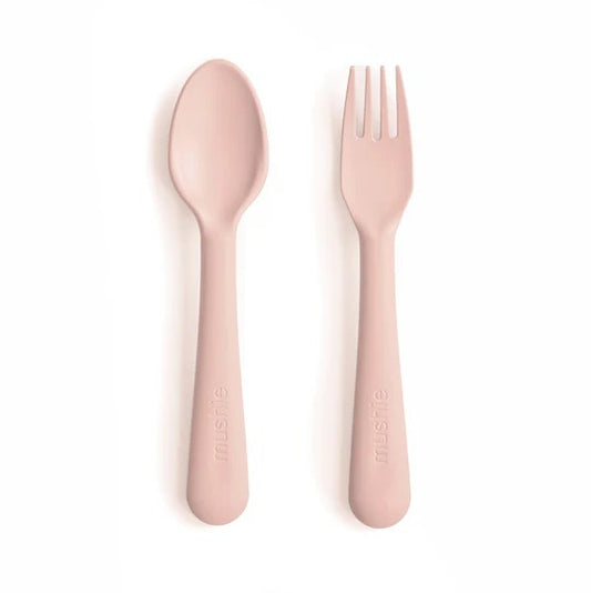 Fork & Spoon in Blush by Mushie