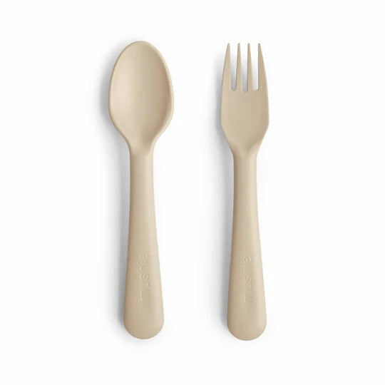 Fork & Spoon in Vanilla by Mushie