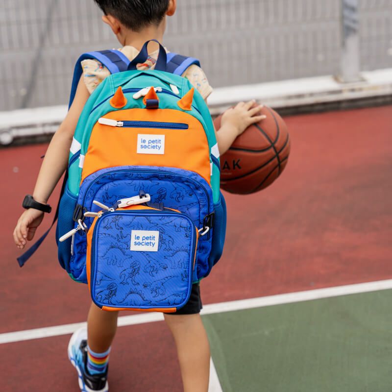 LPS Single Pocket Backpack and Lunch Bag Bundle - Dino (MunchMini)