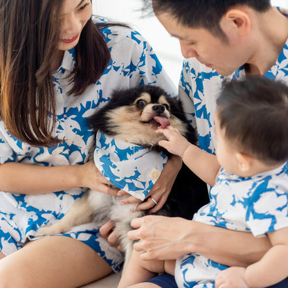 Garden Series - Pet Bandana in Blue Floral (Personalisable) by Le Petit Society — image 4
