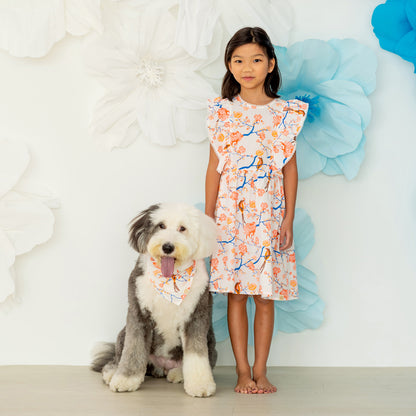 Garden Series - Pet Bandana in White Peony (Personalisable) by Le Petit Society — image 5