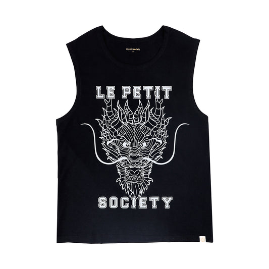 Dragon Streetwear - Adult Tank in Black Dragon by Le Petit Society
