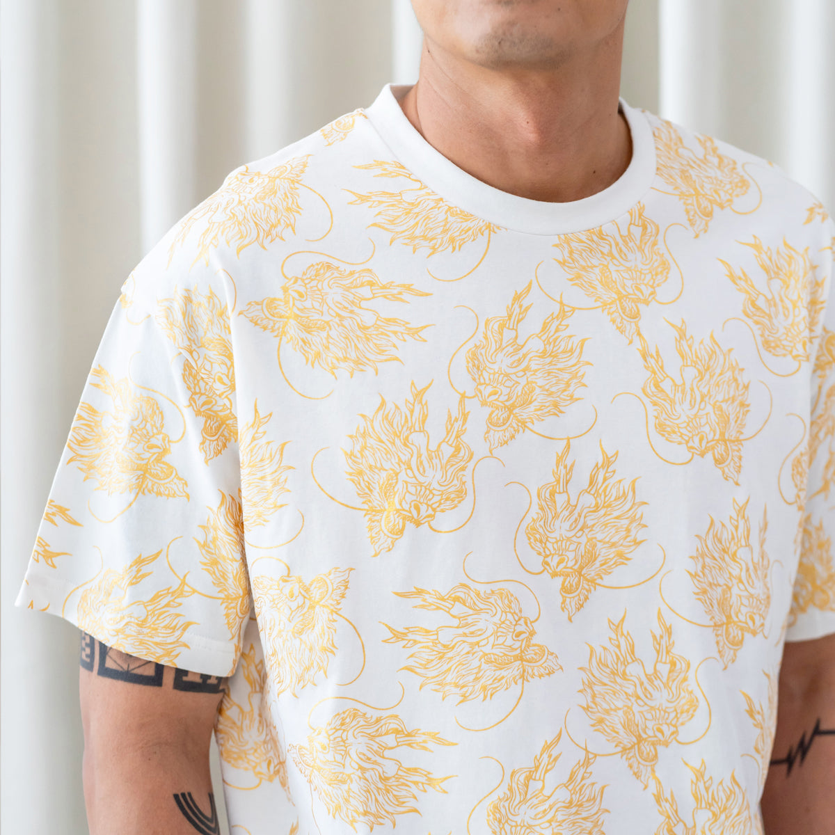 Dragon Series - Adult Tee in Gold by Le Petit Society