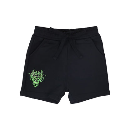 Dragon Streetwear - Kids Shorts in Black by Le Petit Society — image 9