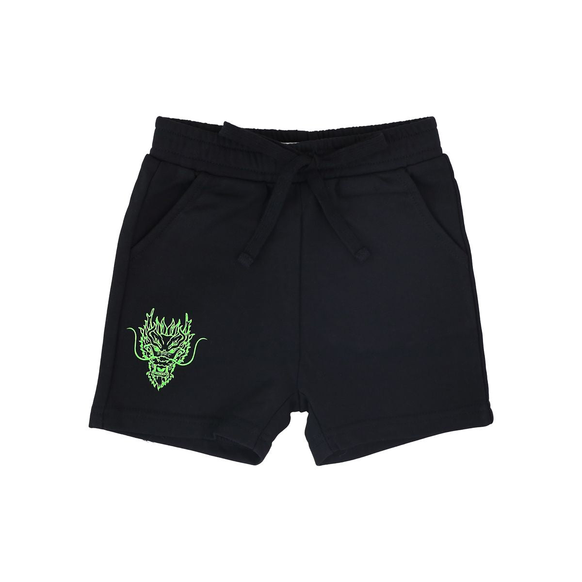 Dragon Streetwear - Kids Shorts in Black by Le Petit Society — image 12