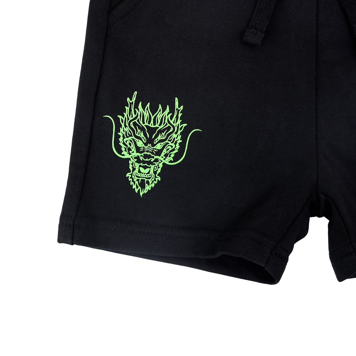 Dragon Streetwear - Kids Shorts in Black by Le Petit Society — image 4
