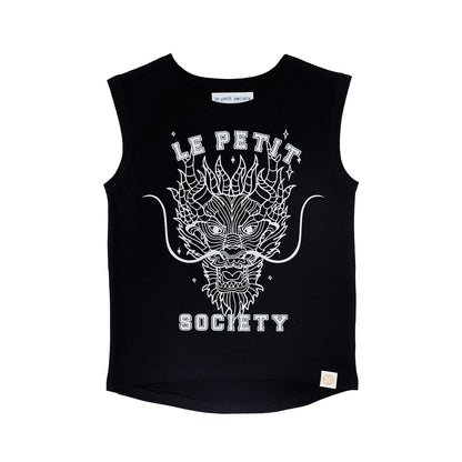 Dragon Streetwear - Kids Tank in Black Dragon by Le Petit Society — image 10