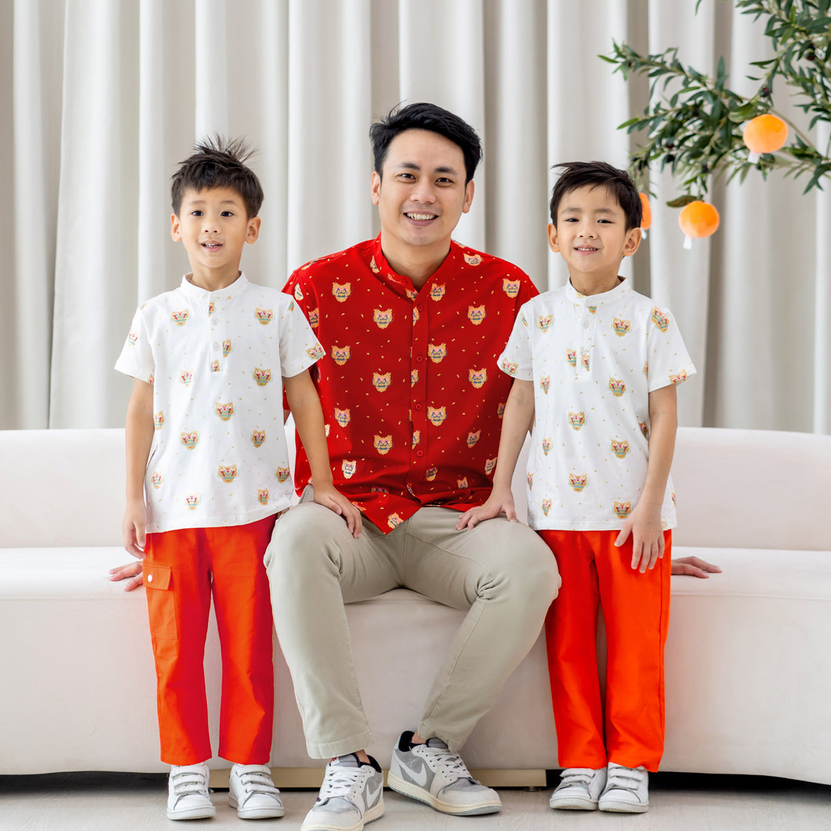 Dragon Series - Men’s Shirt in Red Dragon Print - Classic Fit by Le Petit Society — image 2