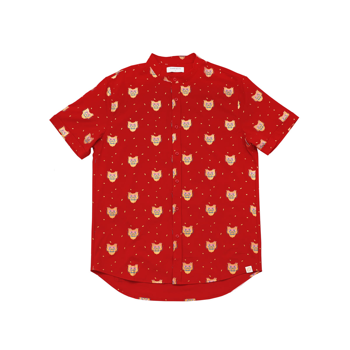 Dragon Series - Men’s Shirt in Red Dragon Print - Classic Fit by Le Petit Society — image 3