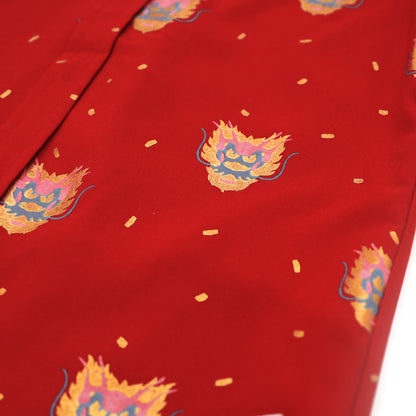 Dragon Series - Men’s Shirt in Red Dragon Print - Classic Fit by Le Petit Society — image 8