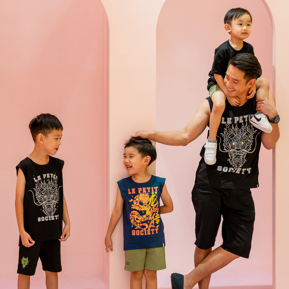 Dragon Streetwear - Adult Tank in Black Dragon by Le Petit Society — image 2