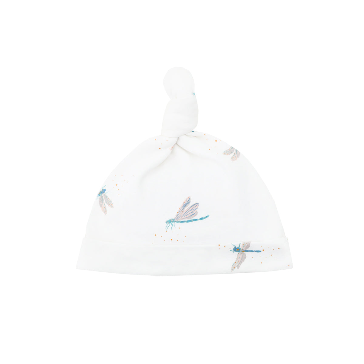Baby Organic Knotted Hat in Dragonfly Print by Le Petit Society — image 5