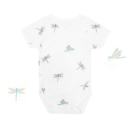 Baby Organic Kimono Romper in Dragonfly Print by Le Petit Society — image 14
