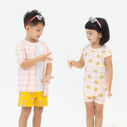 Made For Play - Kids Terry Shorts in Bike Print by Le Petit Society — image 6