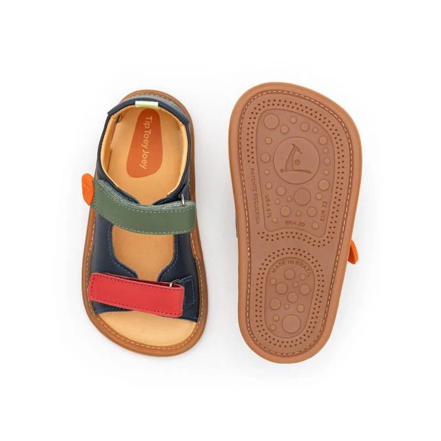 Toddler Sandals Explore - Navy/ Tomate/ Salsa by Tip Toey Joey — image 2