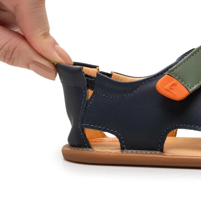 Toddler Sandals Explore - Navy/ Tomate/ Salsa by Tip Toey Joey — image 4