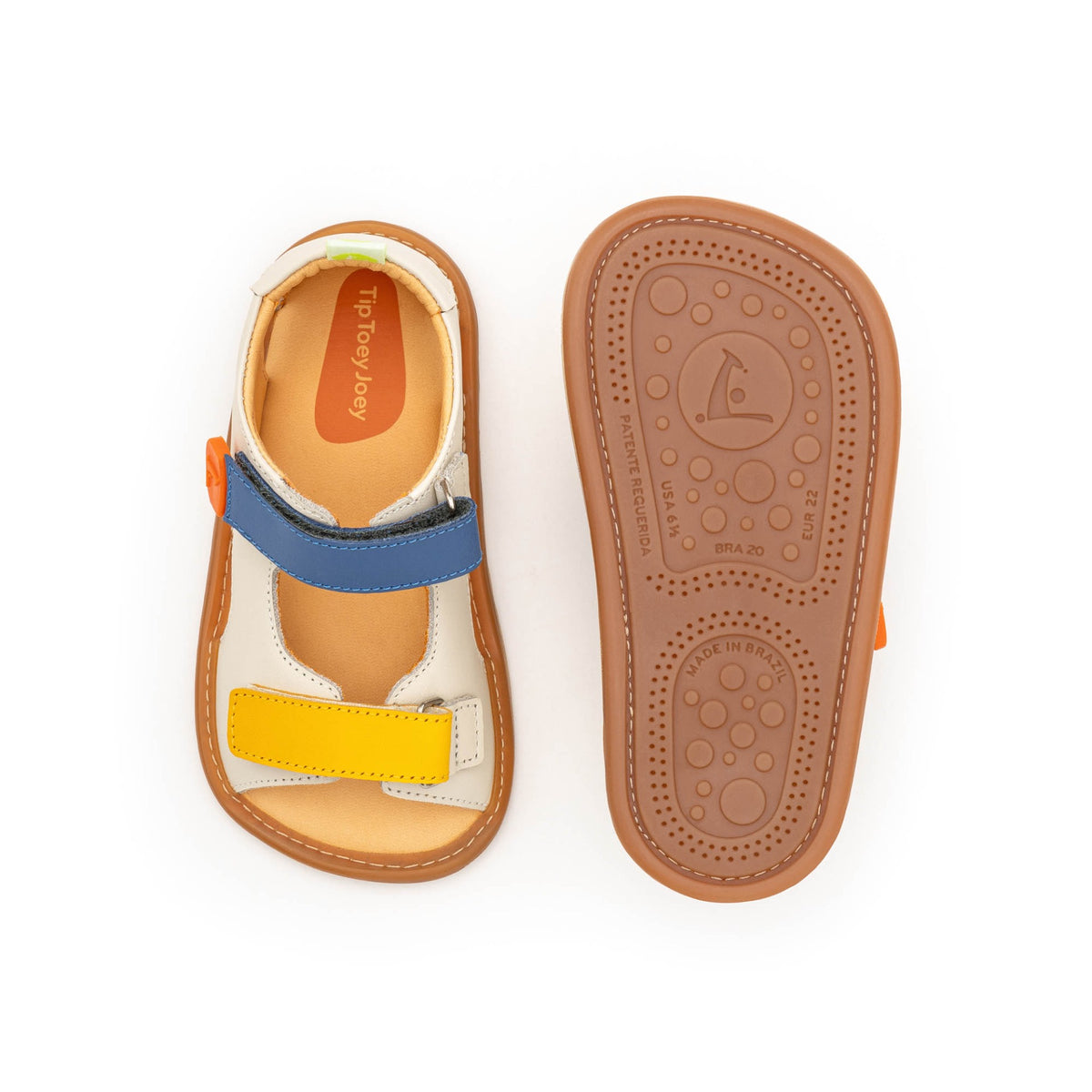 Toddler Sandals Explore in Tapioca / Caja / Blue Tang by Tip Toey Joey — image 2