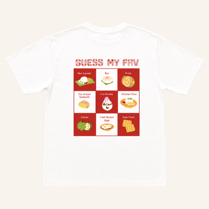 A Singapore Series - Fav Food Adult Tee in White by Le Petit Society — image 2
