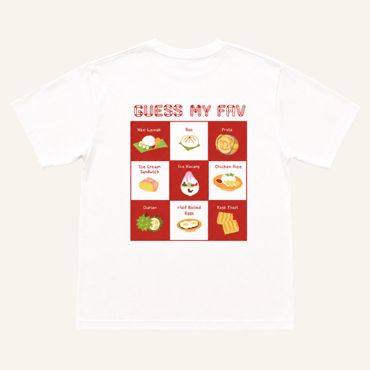 A Singapore Series - Fav Food Adult Tee in White by Le Petit Society — image 2