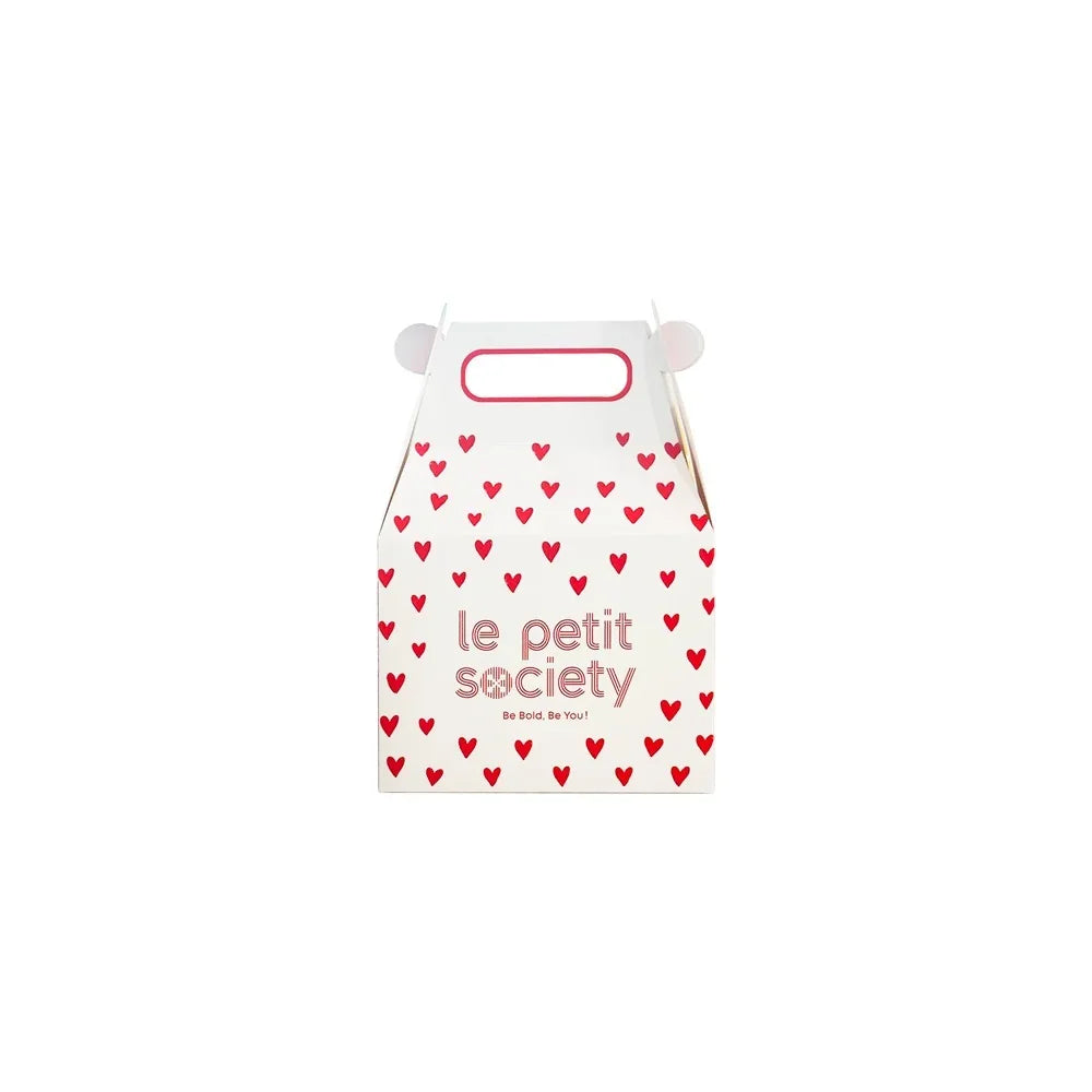 Festive Gift Box in Hearts by Le Petit Society